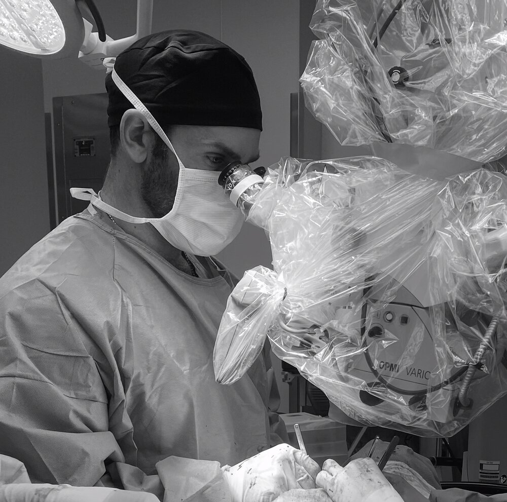 Dr. Travis Boyd performing microsurgery for breast reconstruction in Macon, GA